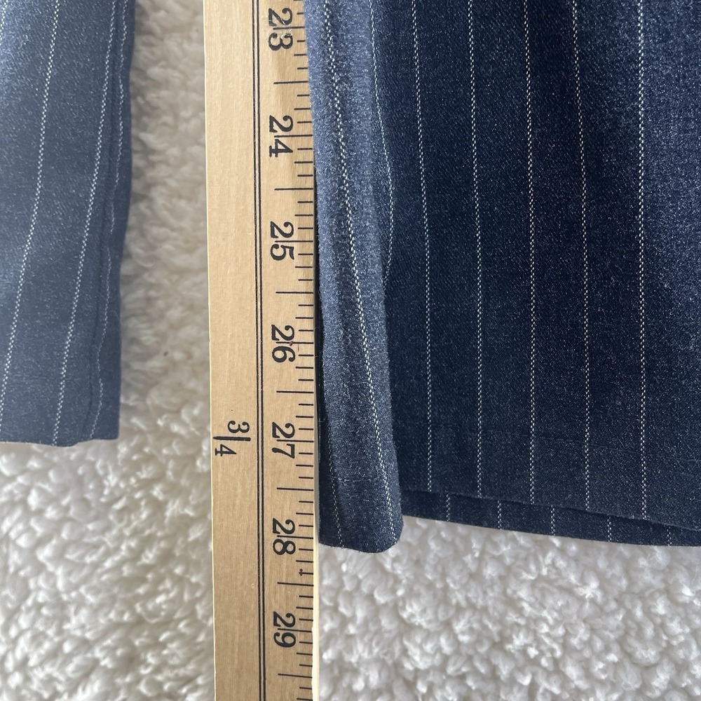 Women's Navy Wide-Leg Pants Size 2X Striped Office‎ Career Academia Relaxed - Picture 4 of 9